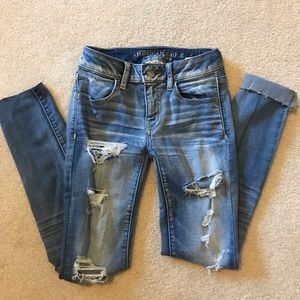American Eagle ripped jeans
